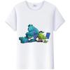 Casual Monsters, Inc. T-Shirt White Female TShirt James -P- Sullivan Funny Mr.Q Graphic Tees Aesthetic Clothing Unisex