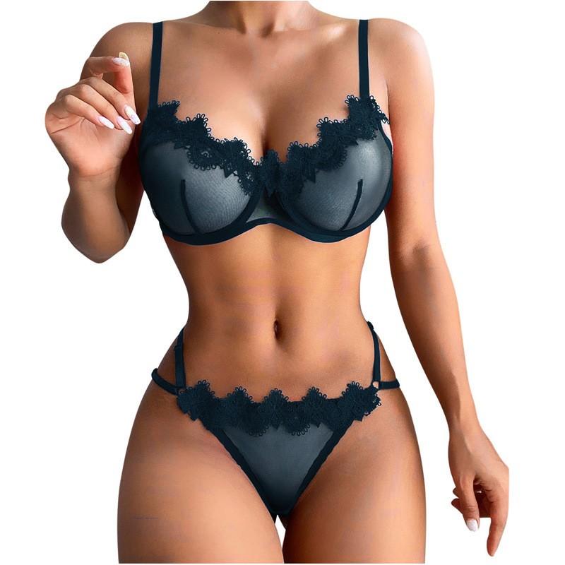 Women's Sleepwear  Spaghetti Strap Dress  Transparent Sexy Nightgowns Lace Slip Pajamas  Sexy Set Lingerie