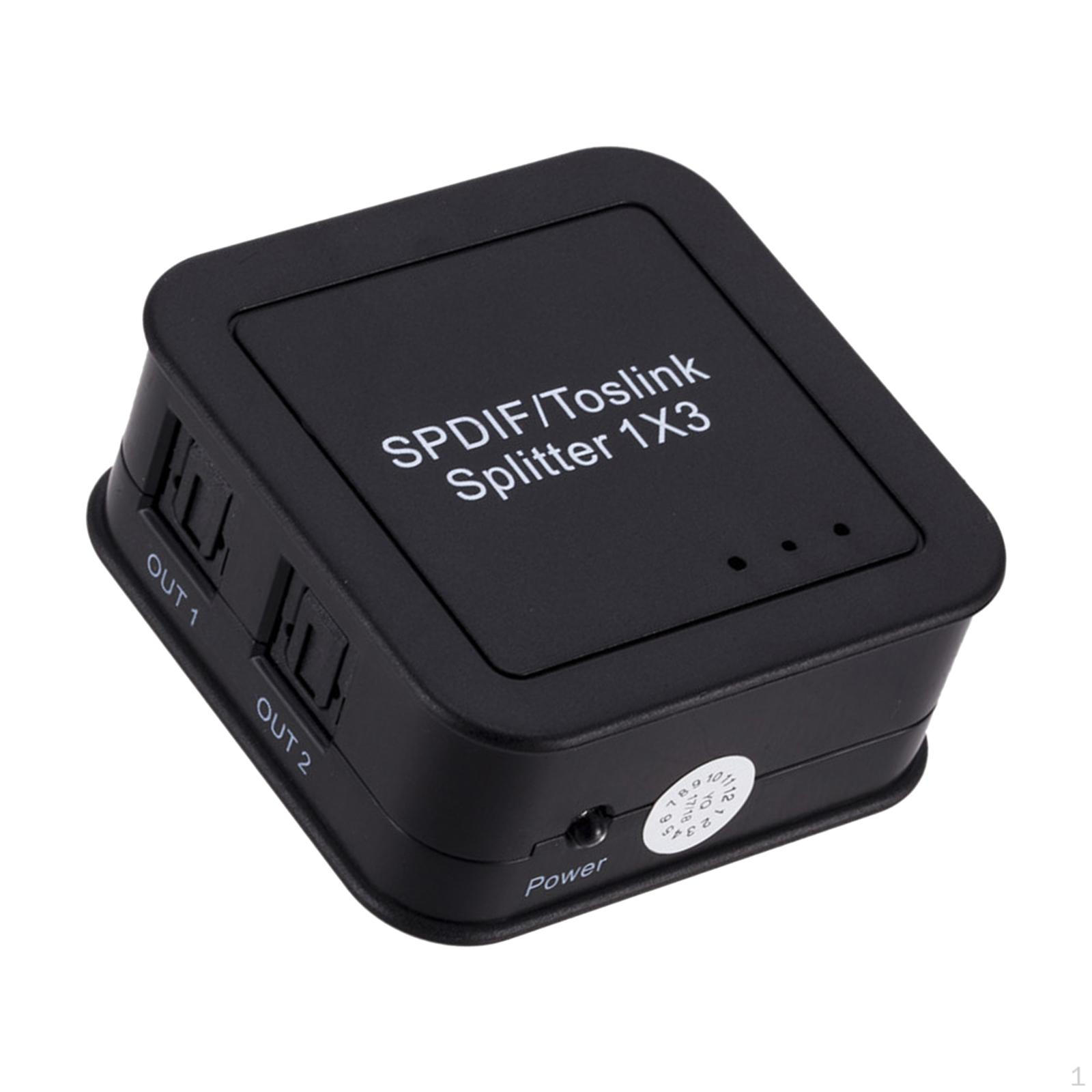 

Оптический разветвитель SPDIF Toslink 1 в 3, устройство приема цифрового звука