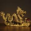 Chinese Style Fengshui Zhaocai Wealth Attract Auspicious Dragon Ornaments Copper Dragon Ornaments Craft Gifts Decorations Craft