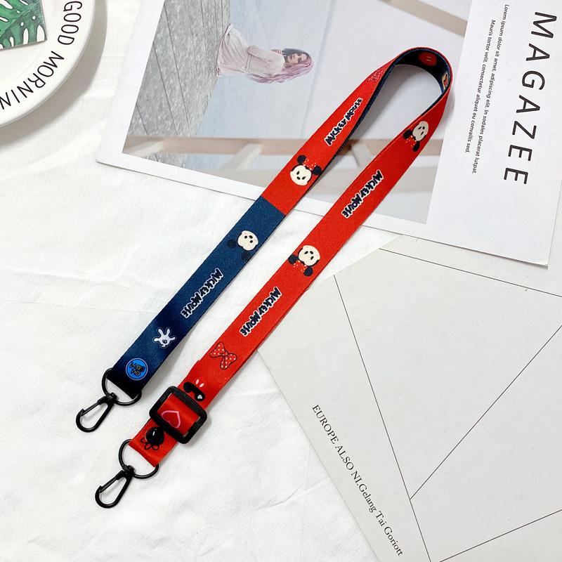 Oblique Span Mobile Phone Lanyard Adjustable Cartoon Silicone Change Bag Lanyard Card Sleeve Record Label Lanyard Lanyard Diagonal span