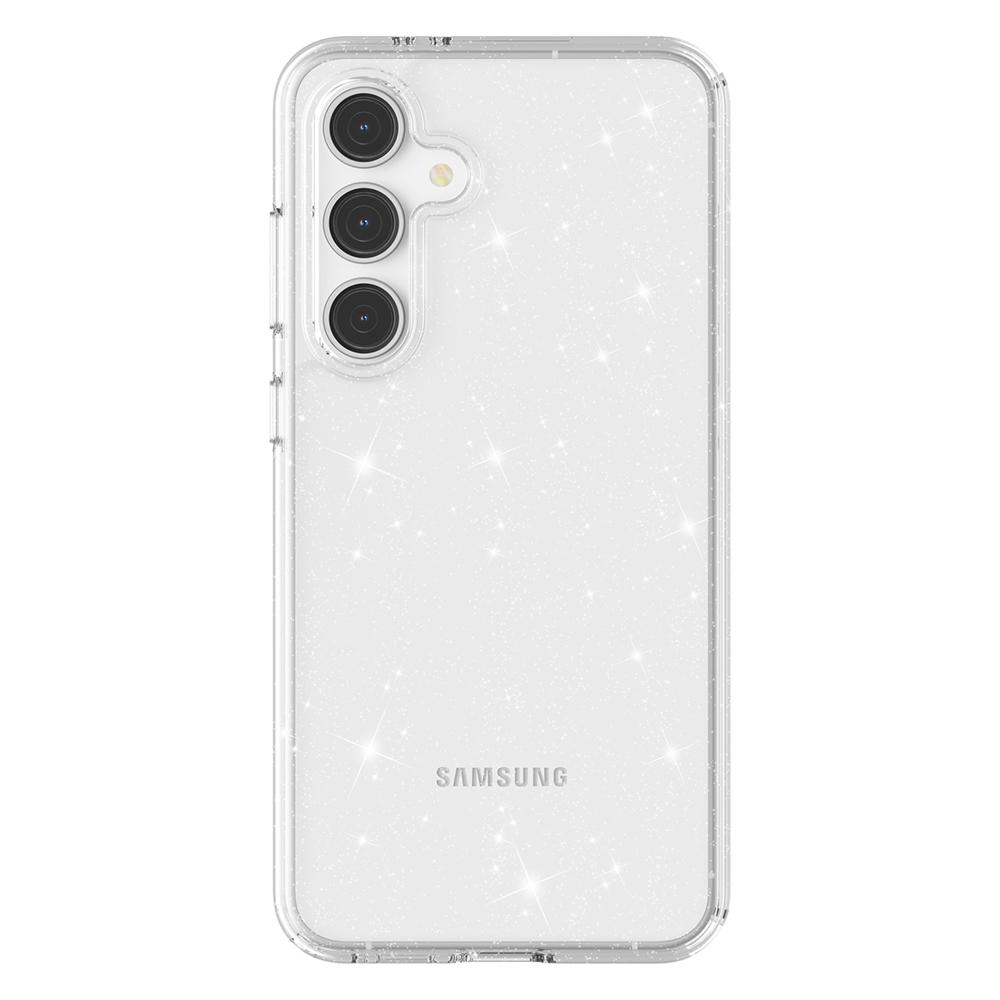 For Samsung Galaxy S24 FE Case TPU+PC Glitter Transparent Phone Cover