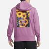 Nike Daisy Embroidery Sport Hoodie Pullover Men Tops Purple DM4994-507