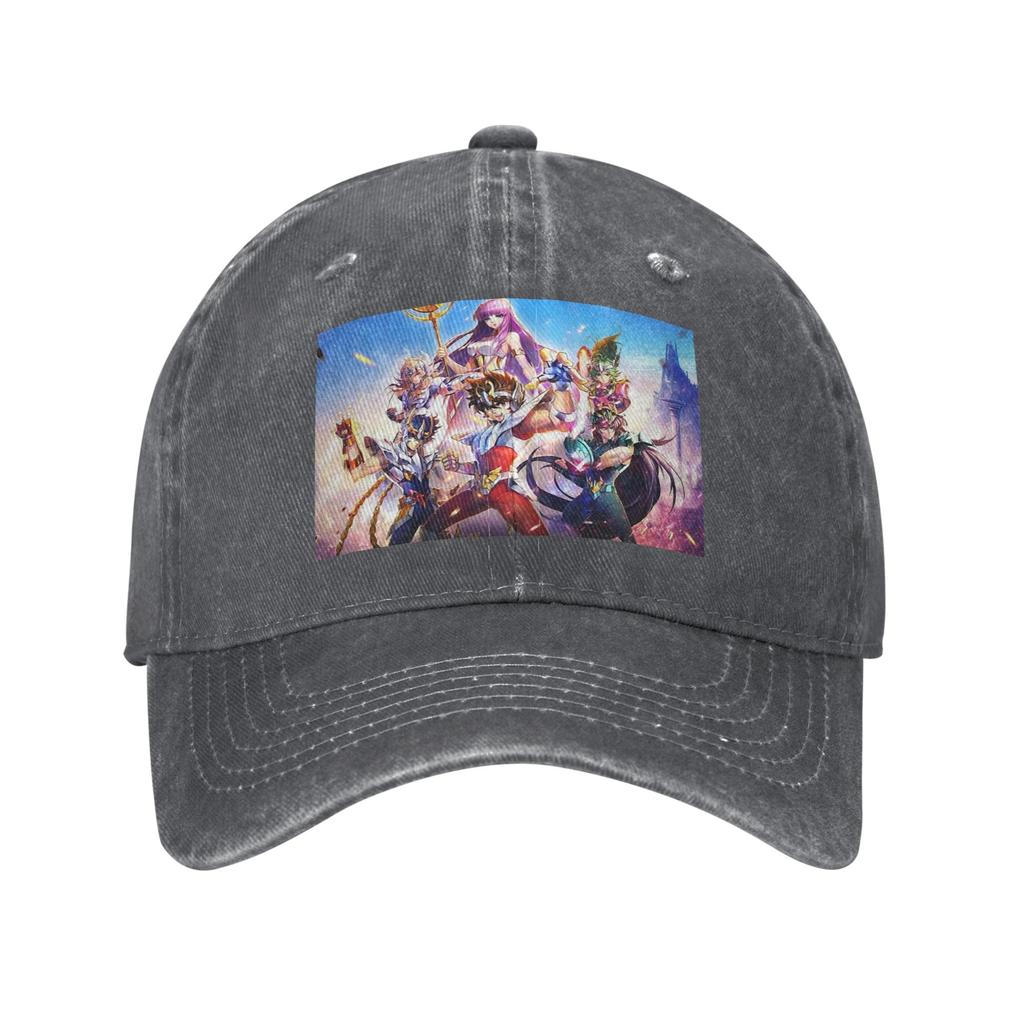 Knights Of The Zodiac Saint Seiya Anime Denim Cap Casual Baseball Caps Adjustable Hat Summer Unisex Baseball Hats