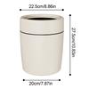 Bathroom Trash Can Uncovered Wide Opening Waste Basket for Bathroom Versatile Waste Bin for Living Room Bedroom Kitchen Dining