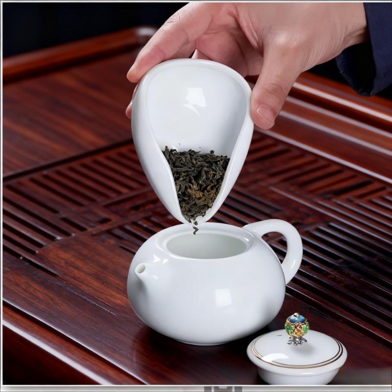 מגש מדידה לפולי קפה קרמיקה מדידה כף למילוי פולי קפה אביזרי קפה ביתי כלי בריסטה