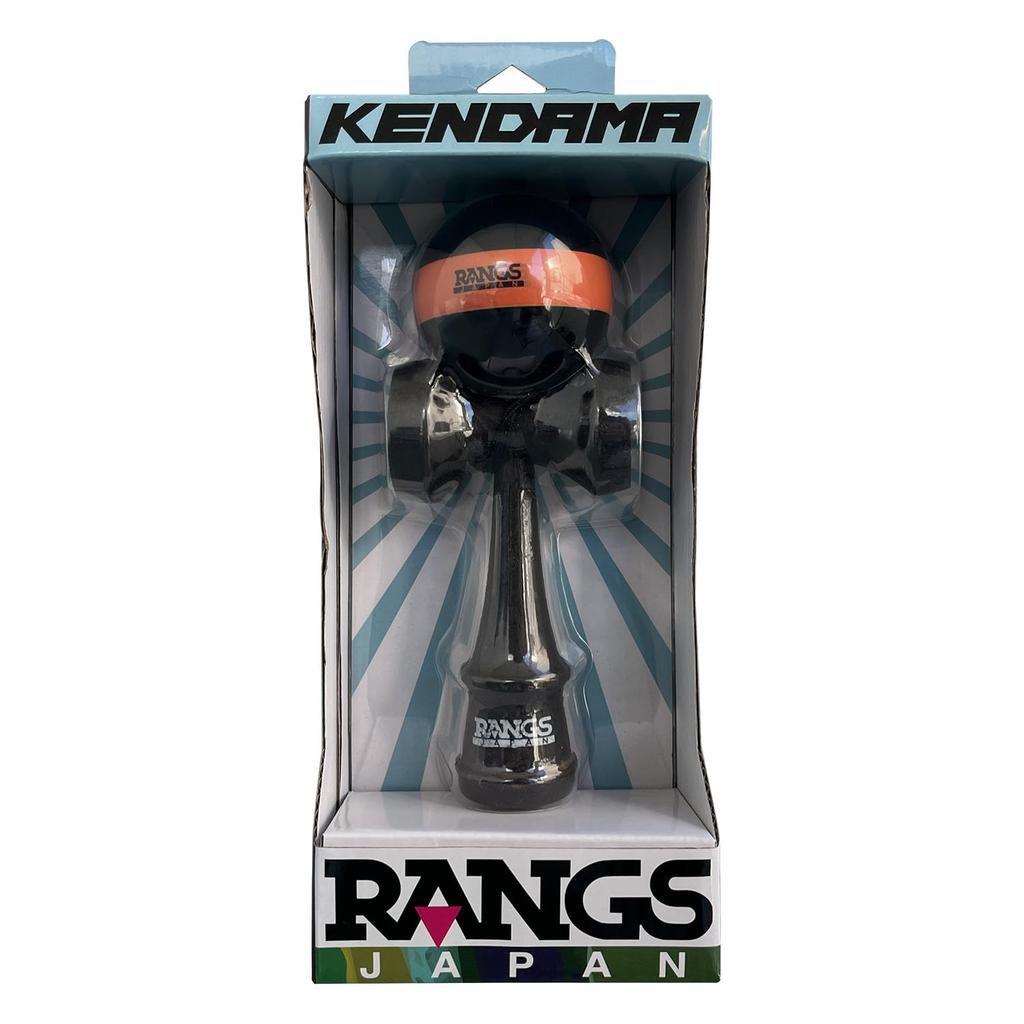 RANGS Kendama, Black, Beech Wood, with Spare String and Threader