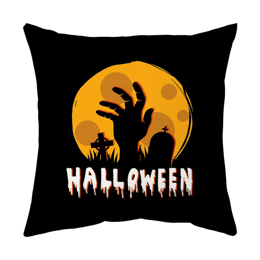 Halloween Pillow, Sofa Pillow Case, Printed Holiday Decoration Scene, Party Ghost Festival Decoration