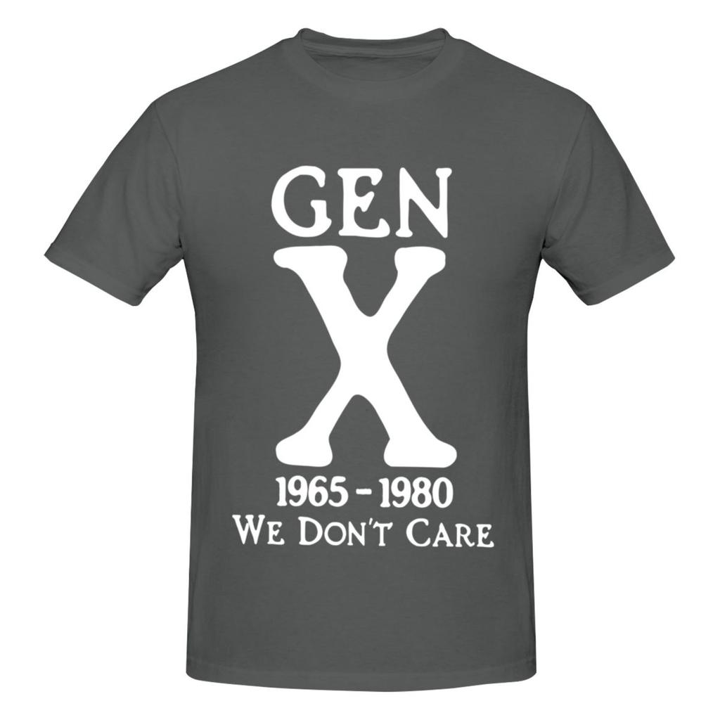 Unisex Gen X Boomers We Dont Care Funny T Shirt Vintage Big Size Oneck Cotton Custom Sleeve Unisex T Shirt