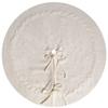 White/Red Knitted Christmas Tree Skirt Polyester Xmas Tree Foot Cover  Wedding