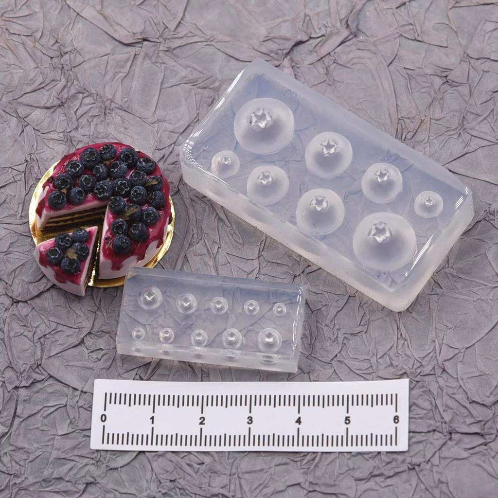 Flexibel Robust Silikon Epoxi Blåbärs Kasterform Möbler Formad Bricka Diskar Formar för Hantverk och Hemdekoration