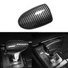 For Genesis G70     Carbon Fiber Pattern Gear Shift Knob Cover Trim Interior Accessories
