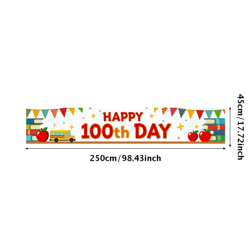 

Festive Party Banner Event-specific Kids Colorful Wall Decor Centennial Classroom Decor for Event