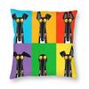 Greyhound Semaphore Square Pillowcase Pillow Cover Cushion Throw Pillow for Home Bedroom Car