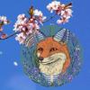 Vibrant Metal Fox Garden Spinner for Outdoor Decor Durable Wind Powered Sculpture for Yard Art and Thanksgiving Decoration Indoor Outdoor Use