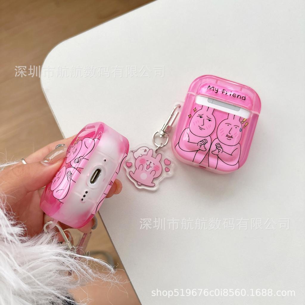 Funny rabbit for apple AirPods 1 generation protective case apple 1/1/1 generation bluetooth airpodspro1 shell
