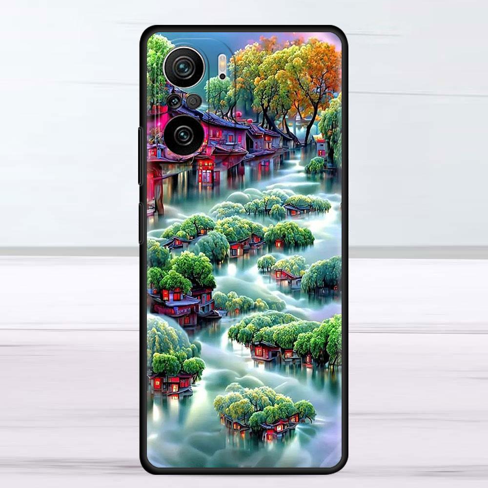 Blume Rosa Hülle für Xiaomi Redmi Note 11 10 9S 9 K40 Pro 7 8 9A 9C 8T 9T 10C 10Pro Silikon Handyhülle