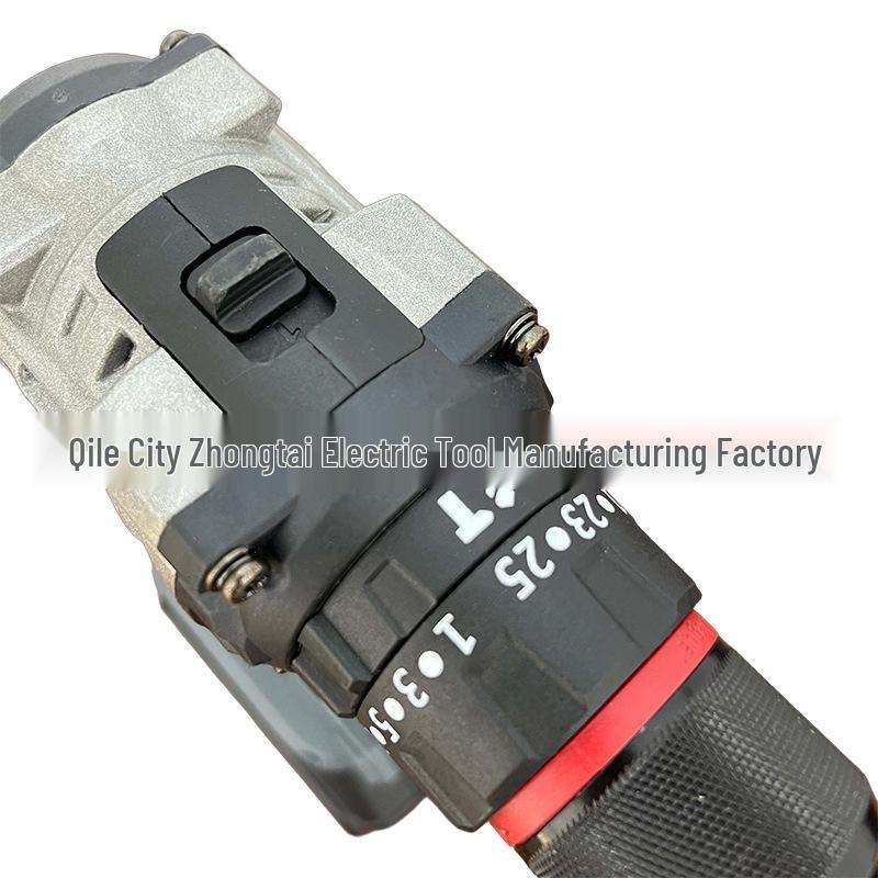 Gray Brushless Lithium Battery Impact Drill & Electric Screwdriver for Home Repair