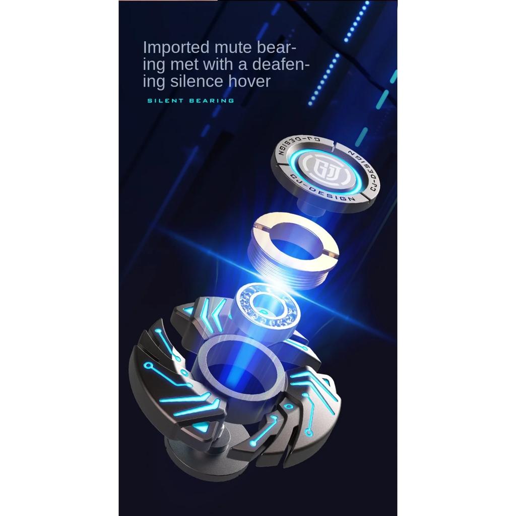 Alloy Metal Fidget Spinner Luminous Spinning Tip Top Antistresse Relieve Stress Reducing Toys Stress Reducing Toys Anxiety Kids