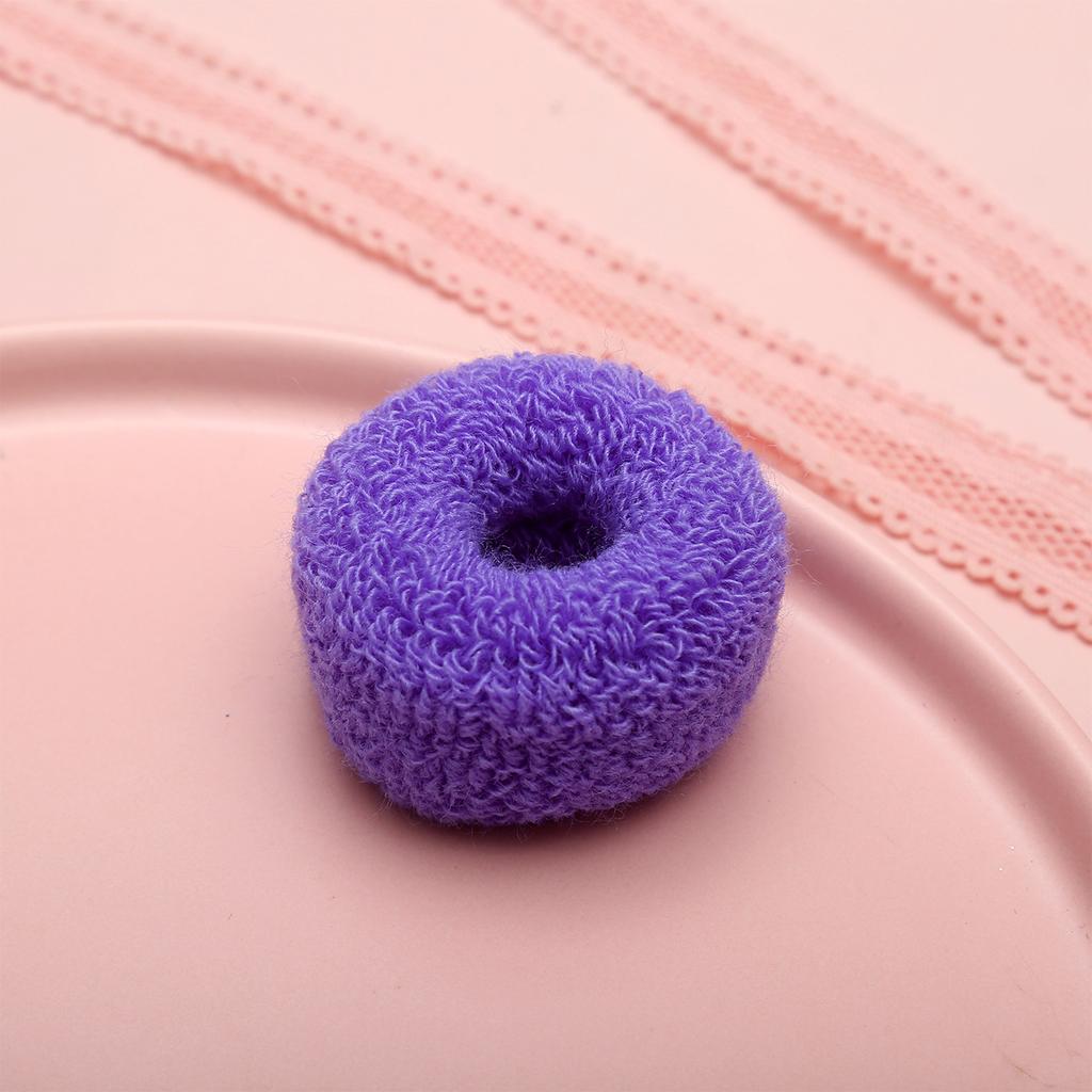 Pack Terry Cloth Cotton Elastic Stretchy Fuzzy Wide Thick Hair Ties Scrunchies  Ring Loop Hair Holder Hair Accessories for Women