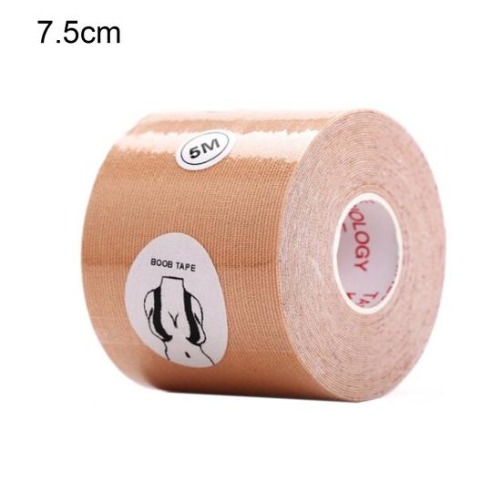 

1 рулон 2,5/3,8/5/7,5/10 см ленты для подтяжки груди, удобные регулируемые полиэстеровые дышащие накладки на соски, невидимые длинные наклейки для пуш-ап 7.5cm