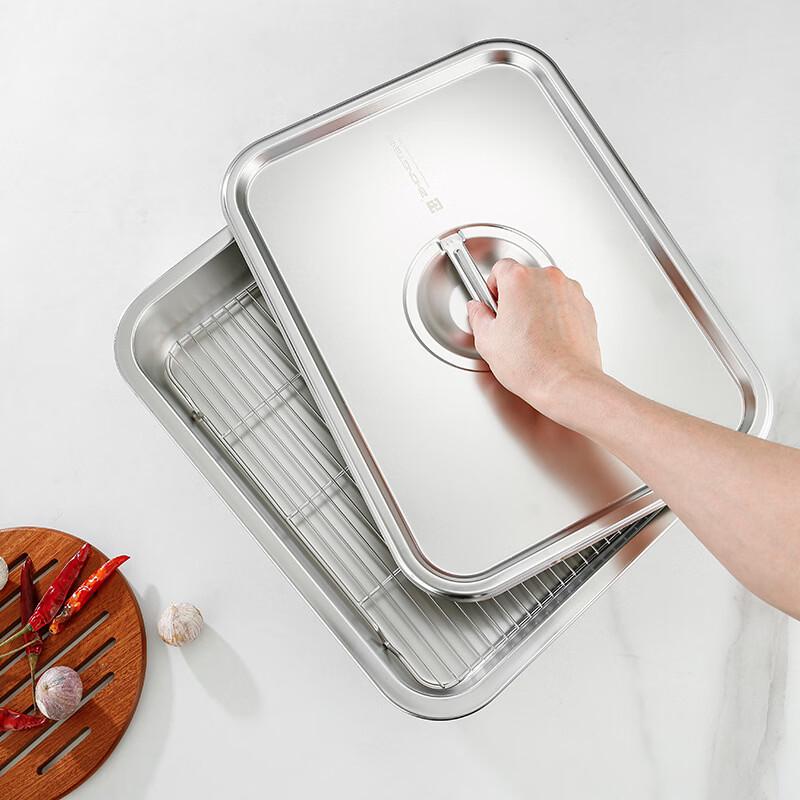 

304 Stainless Steel Divided Steaming Food Pan