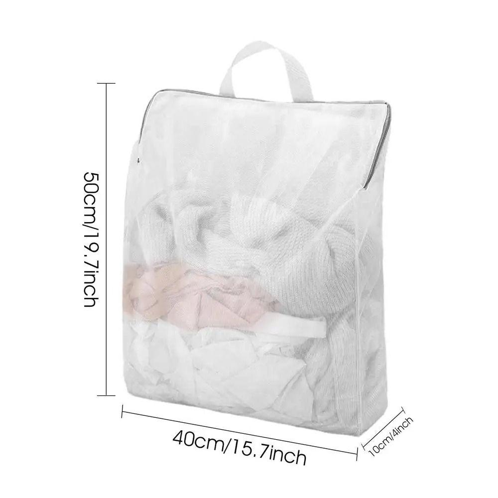 Zipper Mesh Laundry Bag Hanging Storage Clothes Wash Bags New Laundry Basket  for Washing Machines
