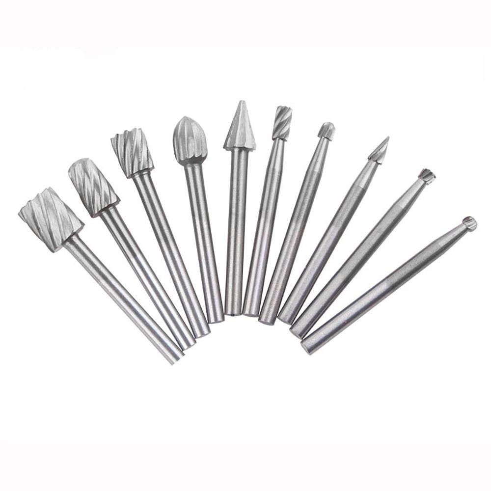 Coated High Speed Steel Engraving File Wood Drill Bit Milling Cutter Set Wood Carving Tools Rotary Burrs Tool Drill Bits Kits