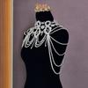Wearable Shoulder Chain Necklace Mulyi Layer Body Accessory for Evening Parties And Weddings Fashion Women Jewelry