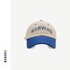 Street couple hat spring and summer face small baseball cap women's fashion contrasting color letter embroidery baseball cap men