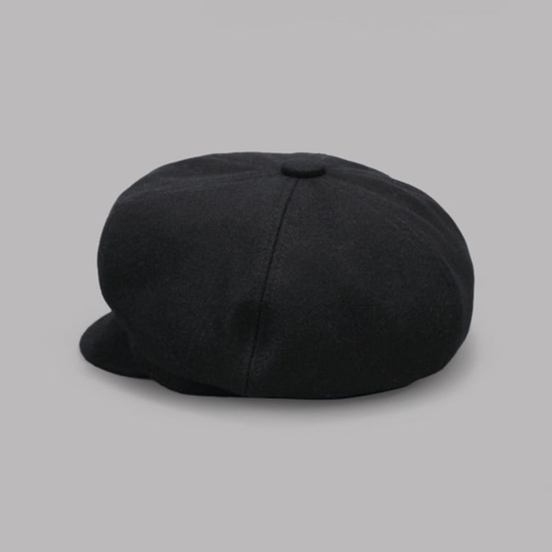 Maia Wool Bread Hat - Black