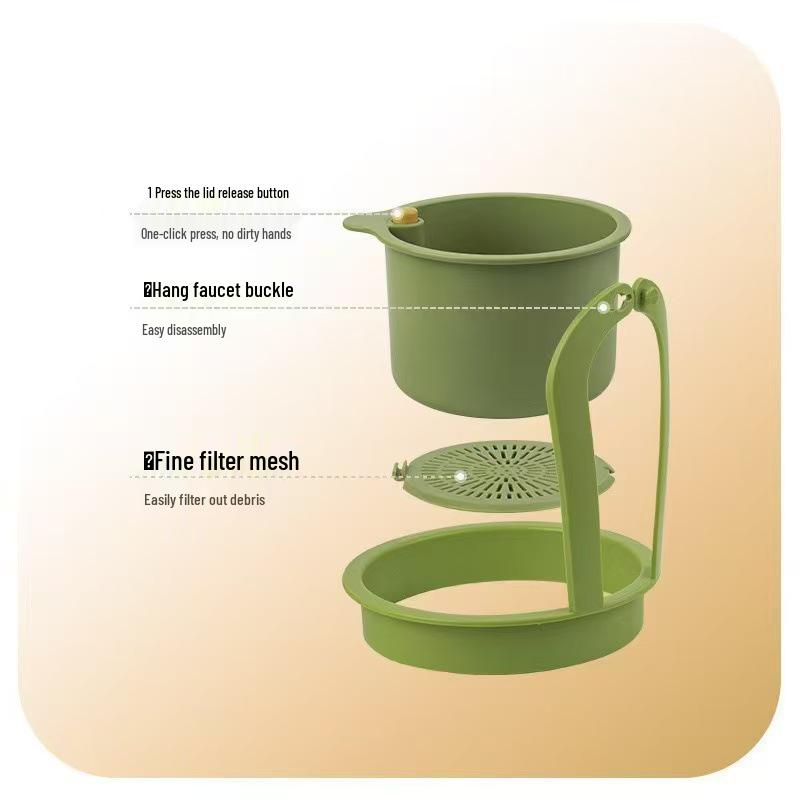 Press-Type Hanging Dish Rack: Multi-functional Kitchen Basket & Faucet Filter