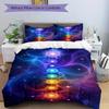 3Pcs Chakra Balance Printed Bedding Set, Breathable And Soft,(Includes 1 Duvet Cover And 2 Pillowcases, Quilt Not Included) Yy250815208