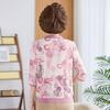 Comfortable Summer Printed Seven-Sleeve T-shirt for Middle-Aged & Elderly Women, Loose Plus Size