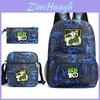 Ben10 Backpack Cartoon Boy Girl Canvas School Bag With Breathable Straps For Outdoor Use