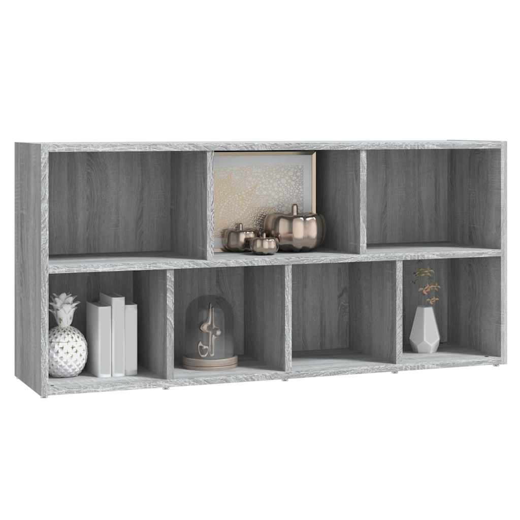 Bookshelf Gray Sonoma 50x25x106 Cm
