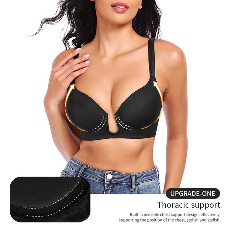 Sexy Push Up Evening Dress Bra, U-shaped Molded Cup Invisible Lingerie for Women BCD Cups