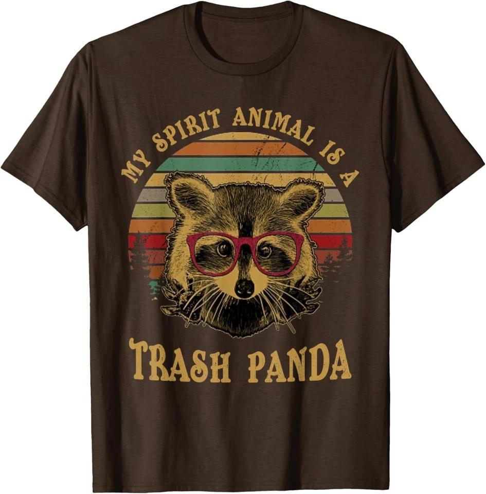 My Spirit Animal Is A Trash Panda Funny Racoon T-Shirt L