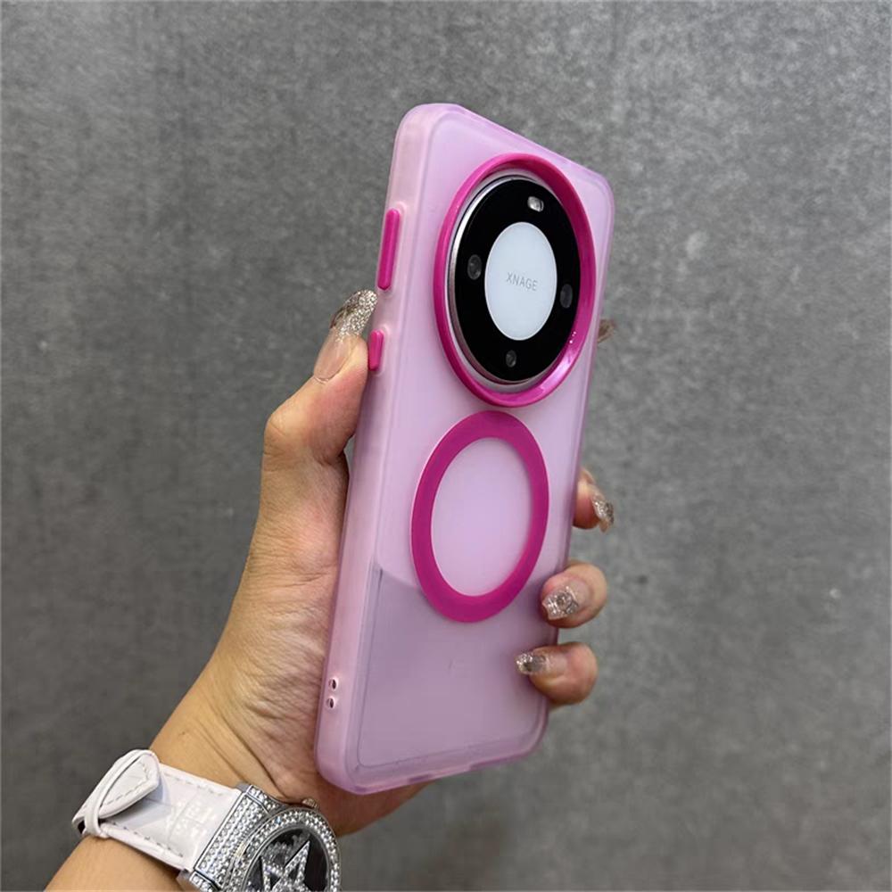 Matte Clear Candy Magnetic For Magsafe Case For Huawei P70 Ultra Mate 70 60 Plus Honor 300 X60 X50 X9 X8 B C Magic 7 Pro 6 Lite