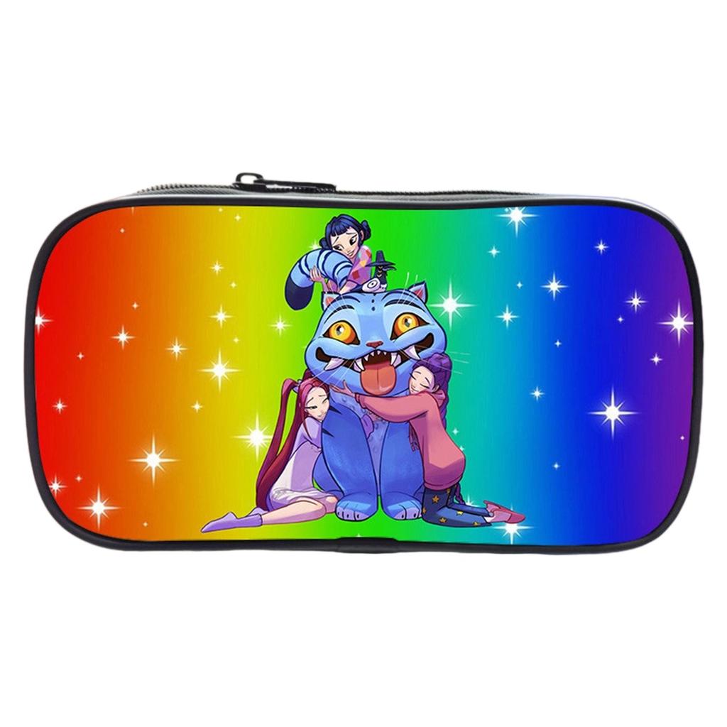 KPOP Dívky Kreslený Penál Základní Škola Penál Taška na Psací Potřeby Dětský Penál Anime Potisk