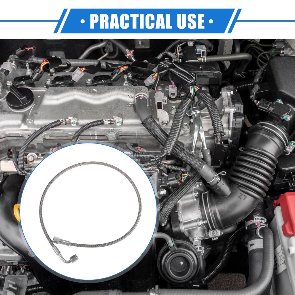 Linha de Reabastecimento Turbo de Aço Trançado ABSOPRO AN3 90 Graus-Reto