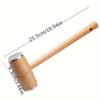 1pc Beech Wood Meat Tenderizer Hammer, Kitchen Household Solid Wood Steak Mallet, Meat Tenderizing and Tendon Breaking Tool, Meat Pounding Hammer