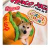 Unisex Retro Hot Dog Print Cotton T-Shirt - Plus Size, Trendy Loose Fit