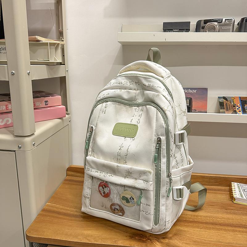 Student Print Schoolbag Women Computer Travel Backpack Junior High School Student Backpack