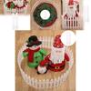 Durable White Plastic Fence For Christmas Tree Decoration And Garden Holiday Display