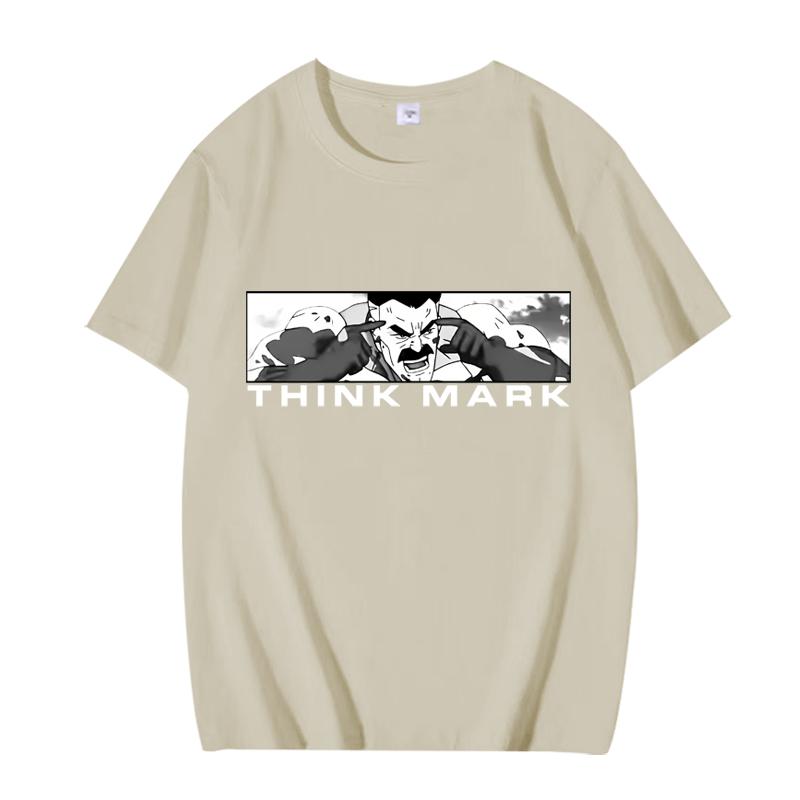 

Invincible Think Mark Posters Fashion T Shirt Unisex Women Oversized Cotton Hot Sale Short Sleeve Summer Print Unisex Oversized Top 4XL