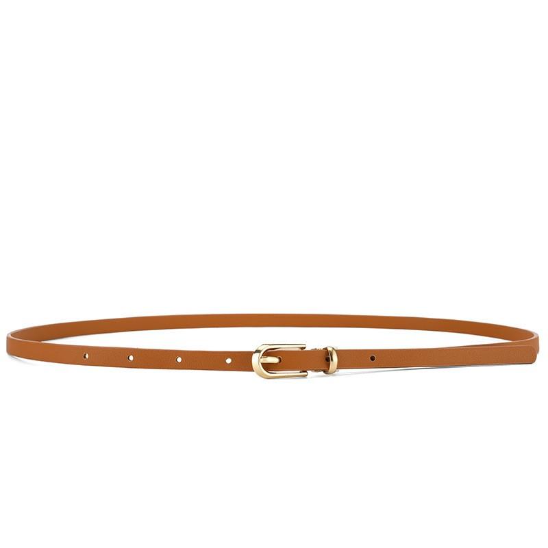 Women's small belt dress Korean version fashionable versatile multi-color simple casual trend needle buckle black thin belt