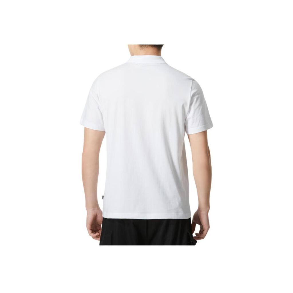 Puma Solid Color Letter Logo Print Loose Comfortable Short Sleeve Polo Shirt Men Tops White 690644-02