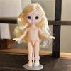 1 Pcs 16Cm Doll With Different Expressions, Cute 1/8 Bjd Doll, 13 Joint Movable Doll Girl Toy