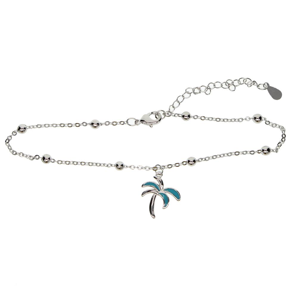 Promotion 5A CZ Zircon Charm Anklet Iced Out Bling Rose Gold Silver Plated Pink Cz 5mm Tennis Chain Anklets for Women Jewelry